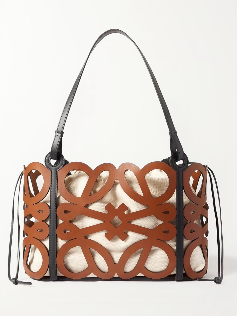 LOEWE Anagram Cutout Calfskin Large Tote Bag